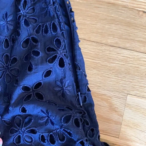 J. Crew Navy Scalloped Lace Midi Dress - Picture 4 of 5